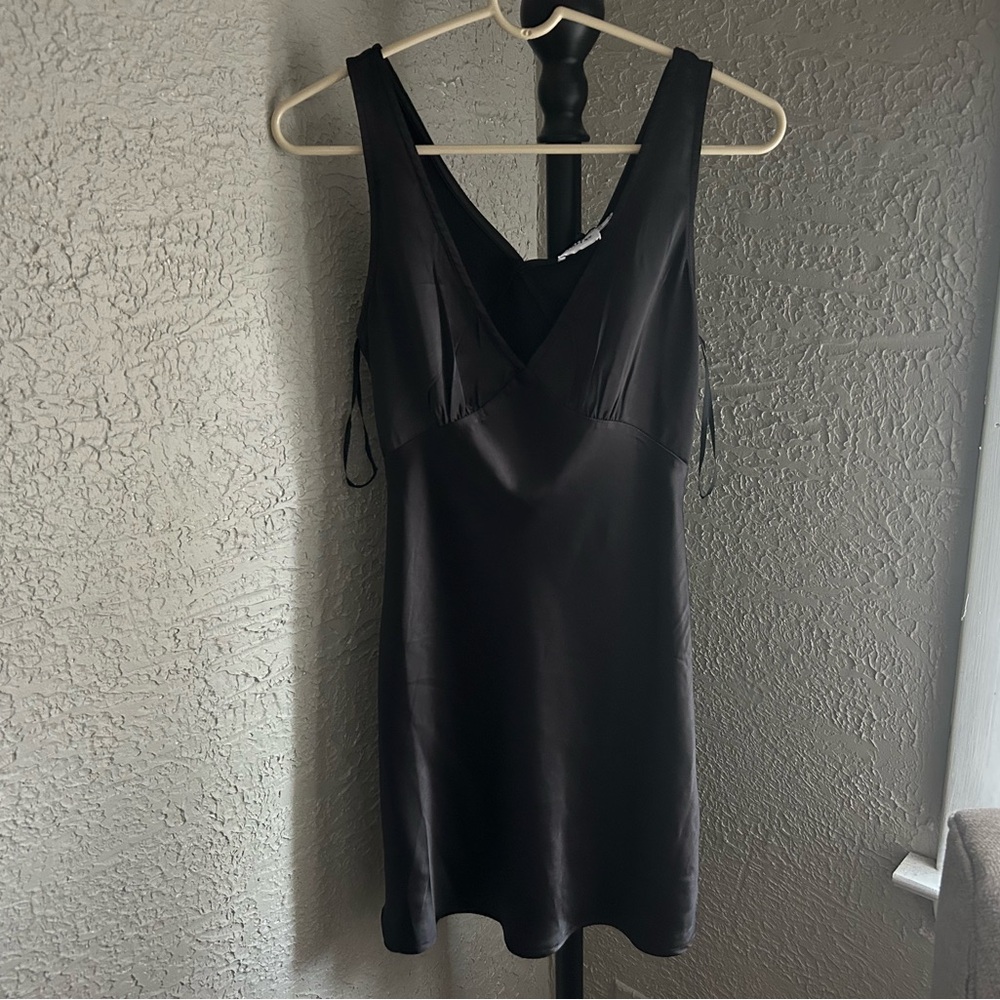 Princess Polly satin black dress